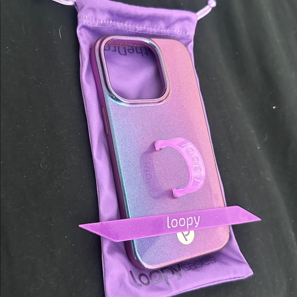 Loopy Purple Shimmer Gradient Phone Case - Picture 2 of 3
